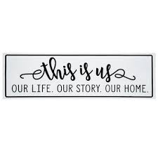 You'll be able to create one during checkout. This Is Us Metal Sign Hobby Lobby 1698992