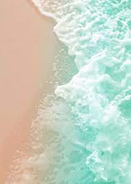 Soft Emerald Beige Ocean 1 Poster By Anita S Bella S Art Displate Beach Wallpaper Ocean Pictures Aesthetic Backgrounds
