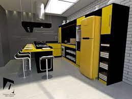 Pictures of yellow kitchen cabinets pictures of yellow kitchen modern remodeling kitchen design in yellow black ideas picture. Black Yellow Modern Kitchen On Behance Yellow Kitchen Interior Modern Black Kitchen Kitchen Room Design