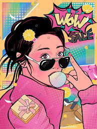 原創波普風插畫雙十二促銷活動海報雙11 1111 雙十二 波普風 波普插畫素材 免版稅 pop illustration font illustration graphic design background templates