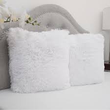 These are actual pillows with stuffing (not just pillow covers) two decorative. Faux Fur 18 Inch Decorative Throw Pillows Set Of 2 On Sale Overstock 8817153