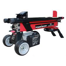 Powersmart 6 Ton 15 Amp Electric Log Splitter Ps90 The Home Depot Log Splitters Log Splitter Electric Logs