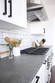 Lovely Modern Farmhouse Kitchen From Interiors By Sarah Langtry With Concrete Look Quartz Count Farmhouse Kitchen Interior Kitchen Trends Kitchen Design Trends