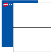Avery shipping labels w paper receipts trueblock technology permanent adhesive 5 1 16 x 7 5 8. 5 5 X 8 1 2 Printable Labels By The Sheet In 25 Materials Avery