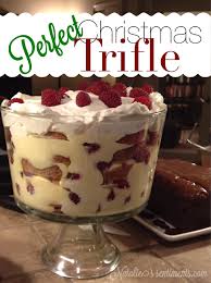 Distribute two layers of the cake, pudding, and the whipped cream evenly into individual glasses or layer half each of the cake, pudding, and the whipped cream in a trifle bowl; Natalie S Sentiments Perfect Christmas Trifle Christmas Trifle Recipes Trifle Desserts Christmas Christmas Trifle