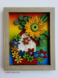 Quilling Wall Art Quilling Sunflower Art Home Decor Etsy Quilling Paper Quilling Cards Quilling Designs
