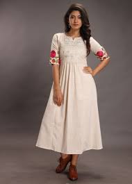 White Handloom Maxi Dress Maxi Dress Designer Dresses Indian Dresses
