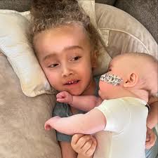 Tobin loves her baby...