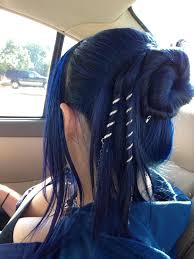 Pin By Honey Bees On Hair Ideas Blue Hair Dark Metallic Hair Hair Color Formulas