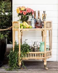Byron Bay Hanging Chairs On Instagram Cheers Kara Hynes At Byron Beach Abodes Bar Cart Side Table Vintage Glassware
