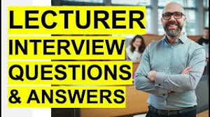 Lecturer Interview Questions Answers Pass Your University Or College Lecturer Interview Youtube