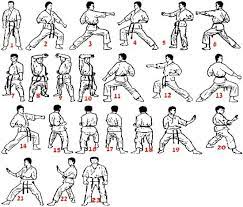 There are actually 16 different kanji that are pronounced 'kata' but only the two below which can be used for 'a form within a martial art.'. Heian Shodan Kata Karate Kata Heian Shodan Http Kbl Bplaced Net Karate Kata Karate Kata Karate Shotokan