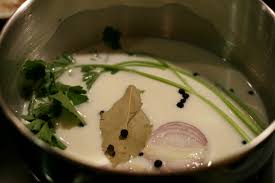 Soy sauce is made from soya beans, water, and flour. Bechamel Sauce Wikipedia