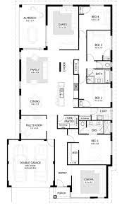4 Bedroom House Plans Home Designs Narrow House Plans Bedroom House Plans 4 Bedroom House Plans