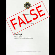 Going completely back through the process. Phony Trump Letter To Biden Circulating Online Factcheck Org