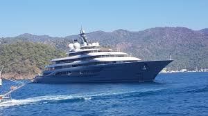A yacht so big and fancy it comes with another yacht as an accessory. Jeff Bezos Flying Fox Yacht Gocek Turkey Boatporn