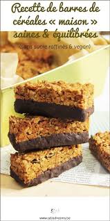 Recette De Barres De Cereales Maison Saines Sans Sucre Raffine Vegan Recette En 2020 Barre De Cereales Gouter Vegan Barre De Cereales Maison