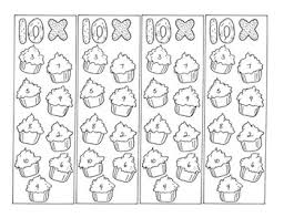 The earlier option is suitable for younger kids while the complicated cup cake coloring sheets are ideal for inspiring creativity in older children. Ten Tables Math Bookmarks Multiplication Coloring Pages Cupcakes Pdf