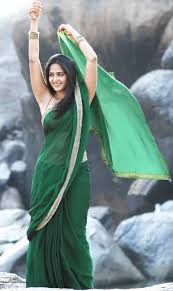 Posted by unknown at 08:09. Deep Navel Of Anushka Shetty In Green Saree And String Blouse Visit Www Filmybol In