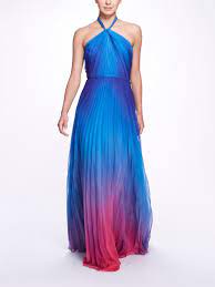 Ombre Chiffon Gown Marchesa