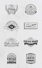 Vintage Logo Templates Vol 2 Vintage Logo Logo Templates Retro Logo Design