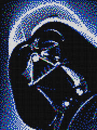 Darthvader Star Wars With Pixel Art Quercetti Pixel Art Pixel Art Pattern Pixel Art Grid
