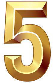 Gold Number Five Png Clipart Image Gallery Yopriceville High Quality Images And Transparent Png Free Clipart Clip Art Gold Number Free Clip Art