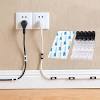 4 wired black microphone hook holder wall mount type clip clamp plastic hanger. 1