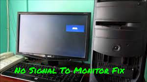 If your computer turns on without issue, but your computer screen is showing a no signal message, it could be due to problems in the cmos, ram, vga card, or the cable that connects your cpu to your monitor. How To Fix No Signal To Pc Monitor No Signal On Monitor Easy Fix Youtube