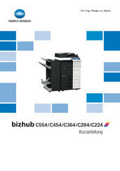 Check spelling or type a new query. Konica Minolta Bizhub C454 Handbucher Manualslib
