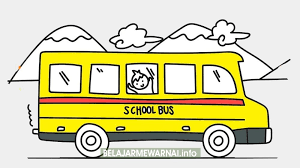Selain melatih fokus untuk mewarnai. Gambar Mewarnai Bus Sekolah