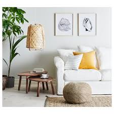 Konstanse وسادة أبيض رمادي غامق 40x40 سم Ikea