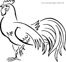 They're great for all ages. Big Rooster Color Page Rooster Stencil Rooster Animal Coloring Pages