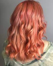 On Tren Aesthetic Hair Peachy Pink Hair Peach Hair
