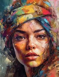 Beautiful women portrait drawings collection