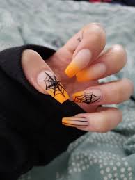19 halloween nail art designs to recreate at home. 45 Halloween Coffin Nail Ideas For Women 2019 Halloween Acrylic Nails Cute Halloween Nails Halloween Nail Designs