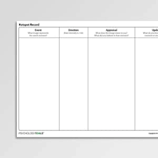 Using the cognitive model, you will learn to identify your own patterns of thoughts, emotions, and behaviors. Cognitive Behavioral Therapy Cbt Worksheets Psychology Tools