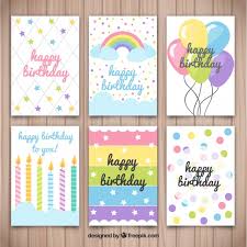 Check spelling or type a new query. Free Vector Several Birthday Cards With Nice Designs