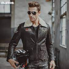 Men S Real Leather Jacket Air Force Flight Jackets Pigskin Genuine Leather Aviator Jackets Motorcycle Coat Men Biker Jacket Jacket Air Force Jacket Airjacket Motorcycle Aliexpress