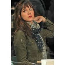 Who is fifty shades of grey jamie dornan's wife? Anastasia Steele Fifty Shades Of Grey Film Dakota Johnson Jacket Filmstaroutfits Com