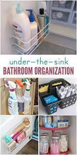 The plumbing under your sink can make for awkward storage space. 15 Ways To Organize Under The Bathroom Sink
