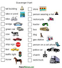 Hard road trip scavenger hunt printable. Road Trip Scavenger Hunt Printable Momsminivan Com