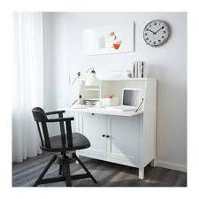 Hemnes White Stain Bureau 89x108 Cm Ikea Hemnes Home Furnishings White Wood Desk