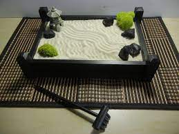 S04 Pequeno Pilar Estilo Zen Garden Con Por Critterswoodworks Zen Garden Zen Garden Diy Mini Zen Garden