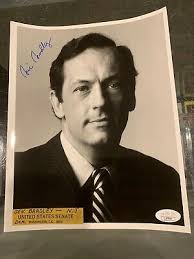 BILL BRADLEY NEW JERSEY SENATOR KNICKS SIGNED 8X10 OFFICIAL PHOTO JSA  W/LETTER