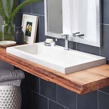 Native Trails Trough Concrete Handmade Rectangular Bathroom Sink Wayfair In 2020 Rectangular Sink Bathroom Modern Bathroom Sink Small Bathroom Sinks
