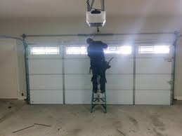 Modern garage door installation