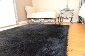 Shop for faux fur area rugs in area rugs. 5 X6 Faux Fur Rug Rectangle Area Rug Black Shaggy Premium Furry Rug Ebay
