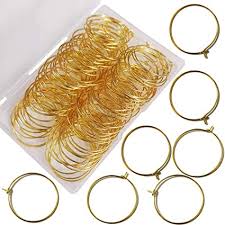 Bulk 500 pcs diy wine rings, silver plated wine glass charm rings, silver earring hoops, diy wine rings, 25x20mm. Amazon Com 25mm Gold Plated Wine Glass Charm Rings Earring Hoops For Jewelry Making Craft Art Diy Your Wine Glass Marker Supplies Wedding Birthday Party Festival Favor Pack Of 100 Clothing