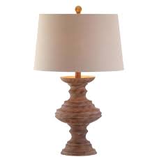 Add it to a side, console or sofa table and lighten the whole room with its charm. Jonathan Y Scarlett 26 5 In Brown Resin Table Lamp Jyl1001a The Home Depot